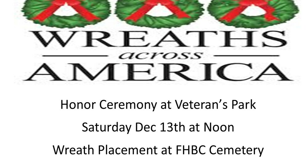 Wreaths Across America Honor Cermeony