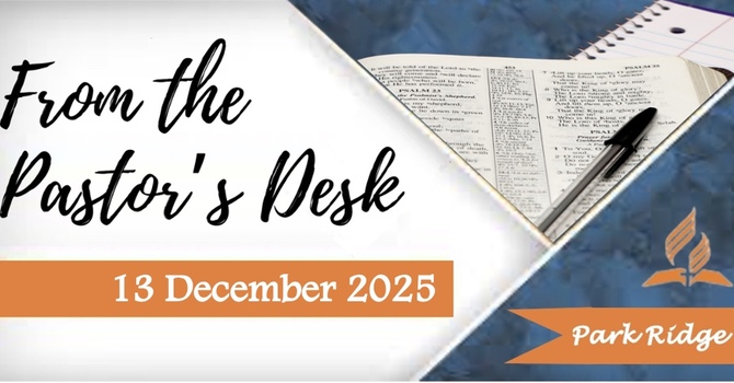 From The Pastor's Desk
