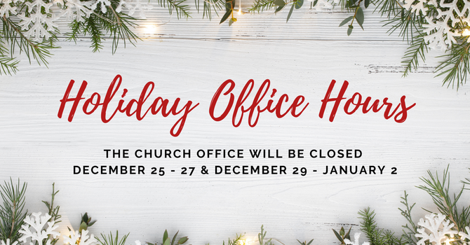 Holiday Office Hours image