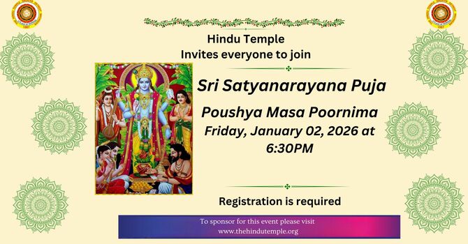 Poushya Masa Satyanarayana Puja