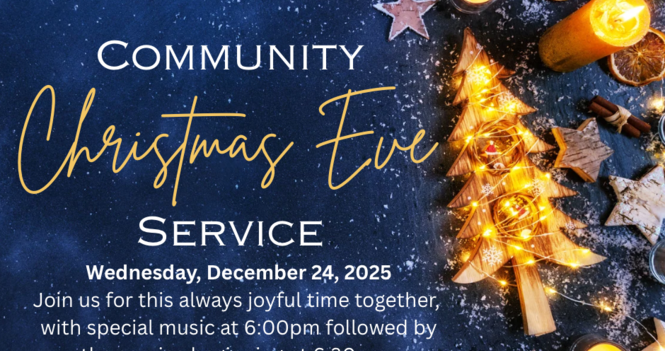 Community Christmas Eve Service - Note New Time!