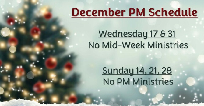 December PM Ministry Schedule