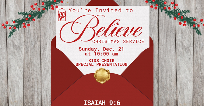 Believe Christmas Service 