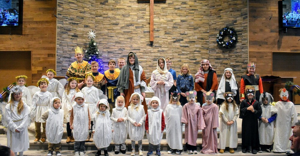 Children's Christmas Program Rehearsal