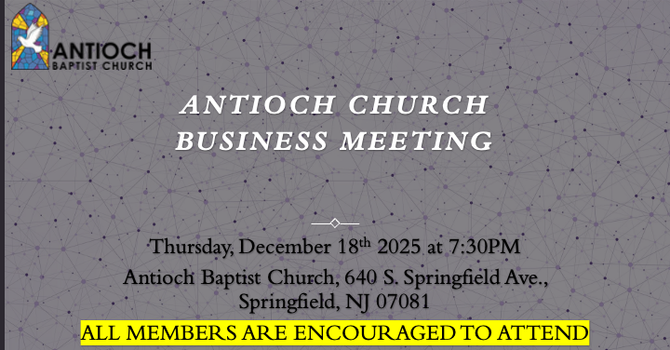 Annual Church Business Meeting