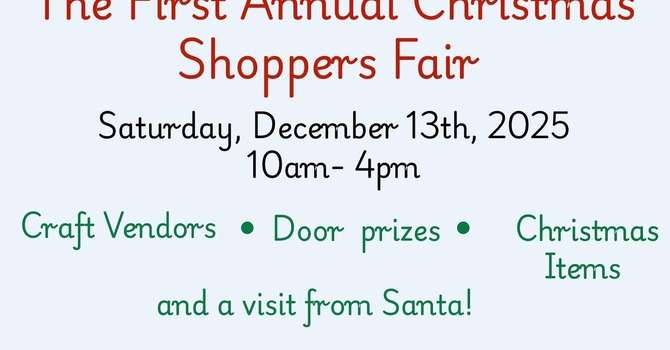 The First Annual Christmas Shoppers Fair