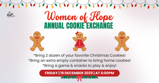Women of Hope's Annual Cookie Exchange