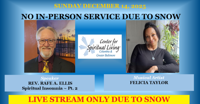 NO IN-PERSON SERVICE THIS SUNDAY 12.14 image