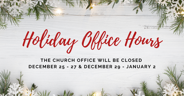 Holiday Office Hours