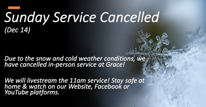 Sunday (Dec 14 Service Cancelled) image
