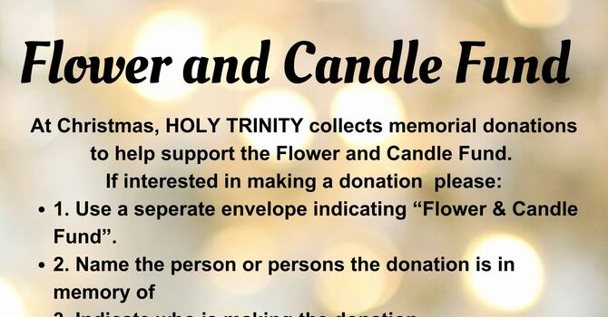 Flower & Candle Fund Donations