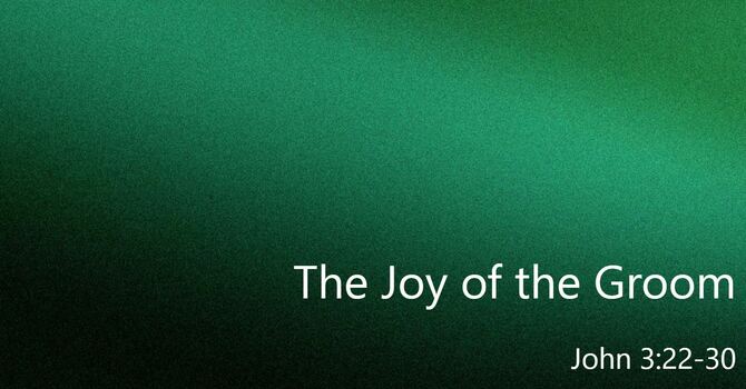 The Joy of the Groom