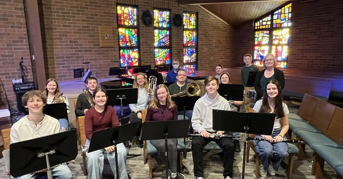 Youth Band at the 10:30 Service