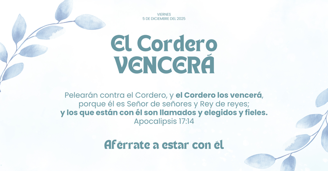 El Cordero vencerá. image