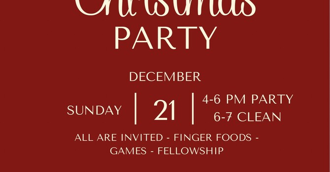 Church Christmas Party