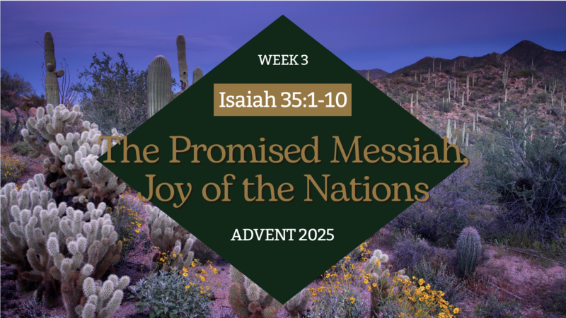 The Promised Messiah, Joy of the Nations