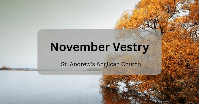 November Vestry Meeting