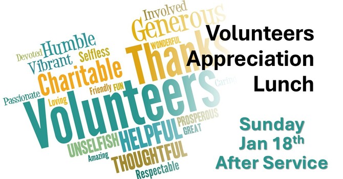 Volunteer Appreciation Lunch