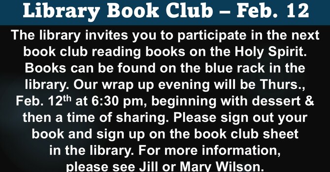 Library Book Club