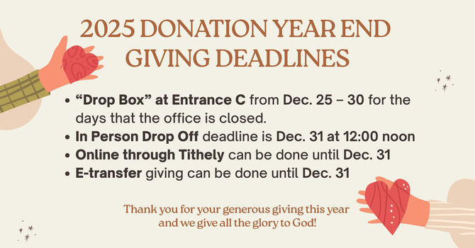 Year End Giving image