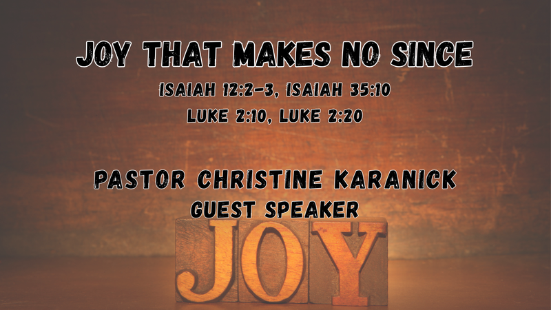 Joy That Makes No Since