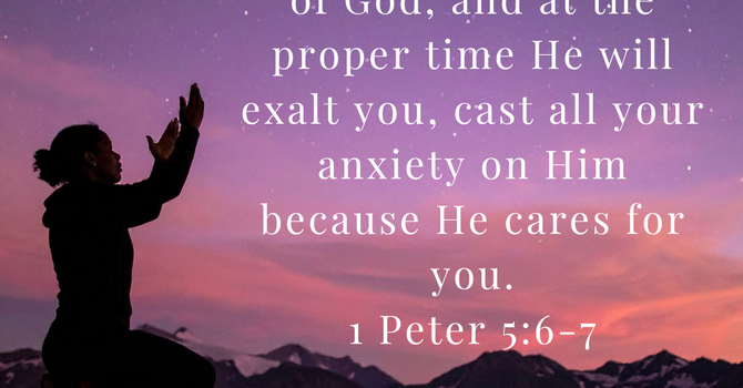    1 Peter 5:6-7 image