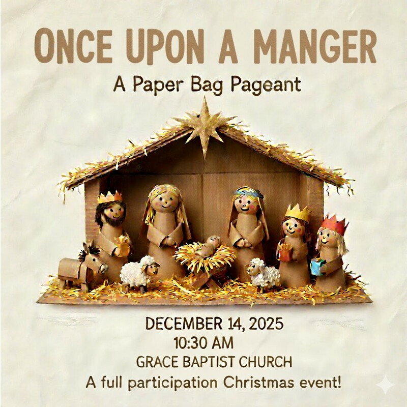 Once Upon A Manager: A Paper Bag Pageant