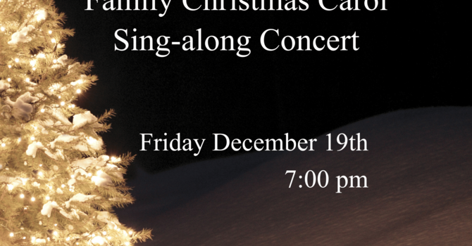 Family Christmas Carol Sing-Along Concert  image