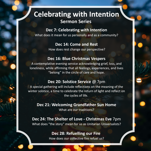 December 2025 Sermon Series