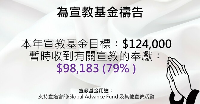 為宣教基金禱告 image