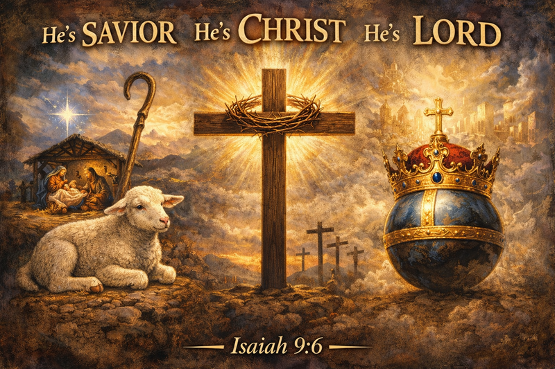 He's Savior, He's Christ, He's Lord