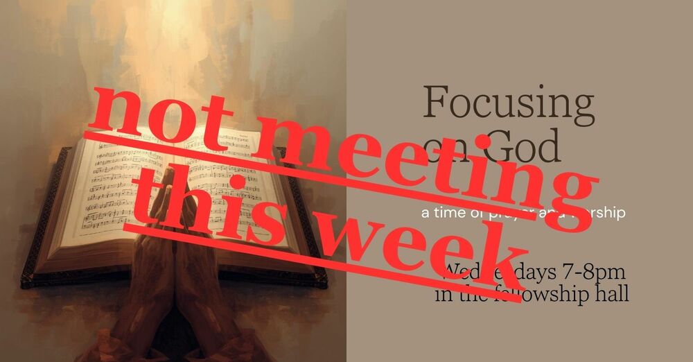 No Meeting This Wednesday