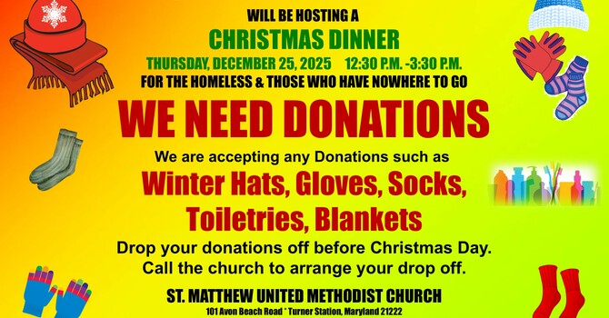 WE NEED DONATIONS image