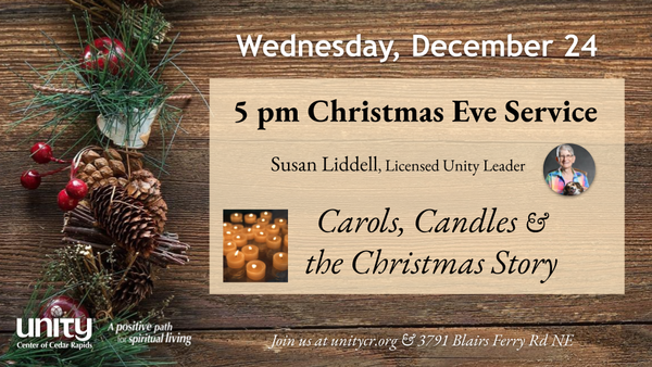 5 pm December 24 - Christmas Eve Service 