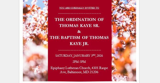 Ordination of Thomas Kaye