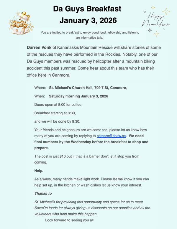 Invitation for DaGuy's to DaGuy's 