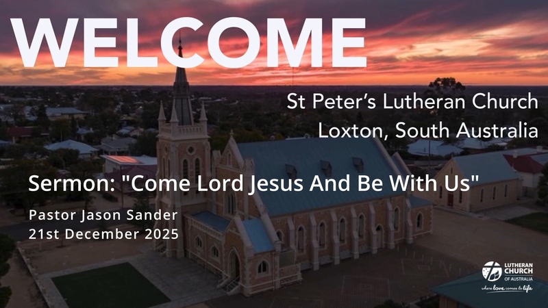 Come Lord Jesus And Be With Us