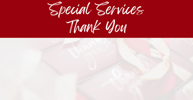 Special Services Thank You image