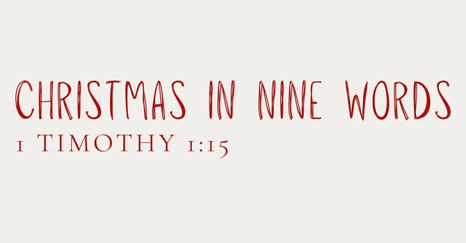 Christmas in Nine Words