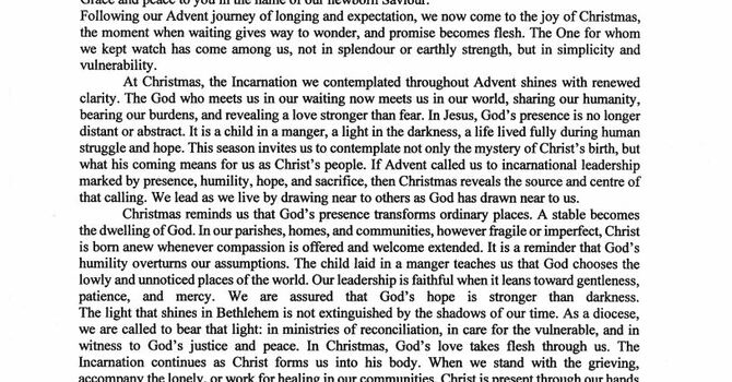 +Bishop Naboth Christmas Greetings image