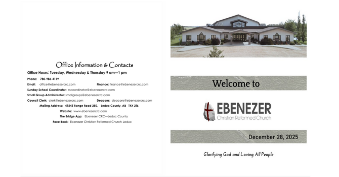 December 28, 2025 Bulletin image