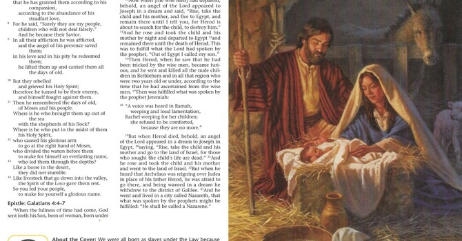 Worship service Bulletin - 1st Sunday after Christmas image