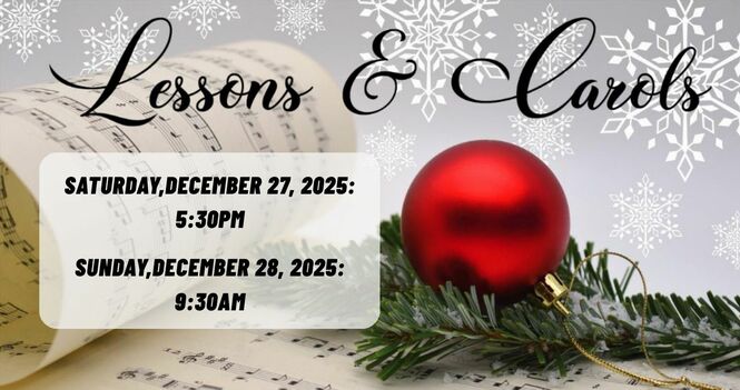 There will be 1 service Sunday 12/28 at 9:30am. Regular Saturday worship at 5:30pm
