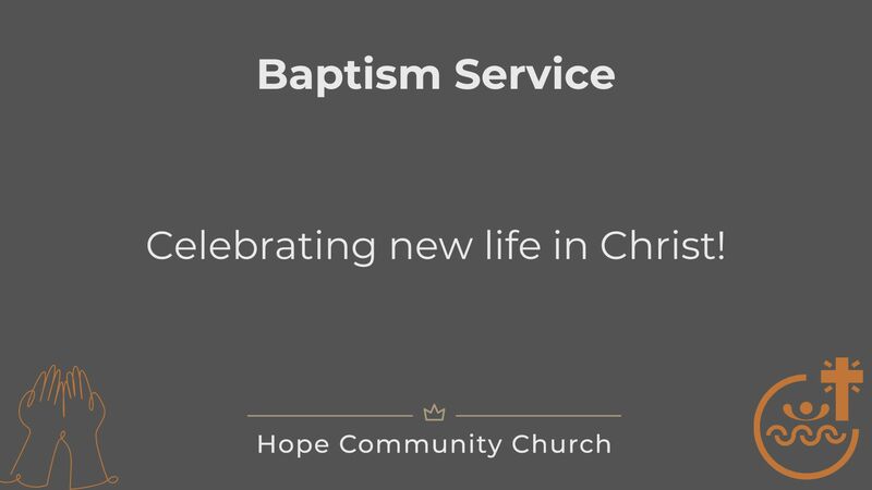 Baptism Service