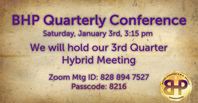 BHP 3rd Quarterly Conference