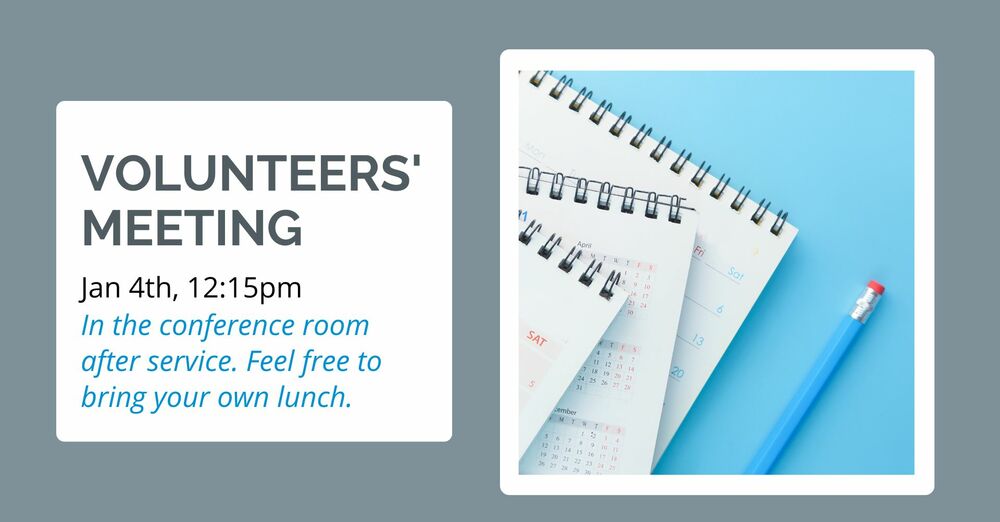 Volunteer Meeting