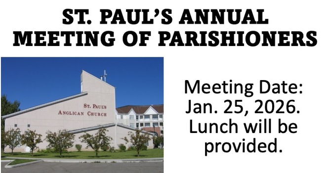 2025 Annual Meeting of Parishioners