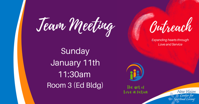 January Outreach Team Meeting