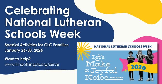 National Lutheran Schools Week