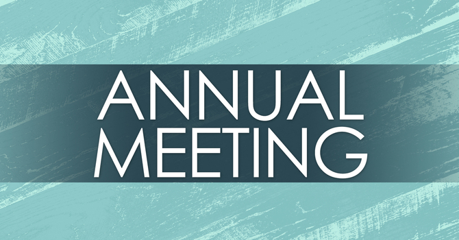 Save the Date for Annual Meeting image